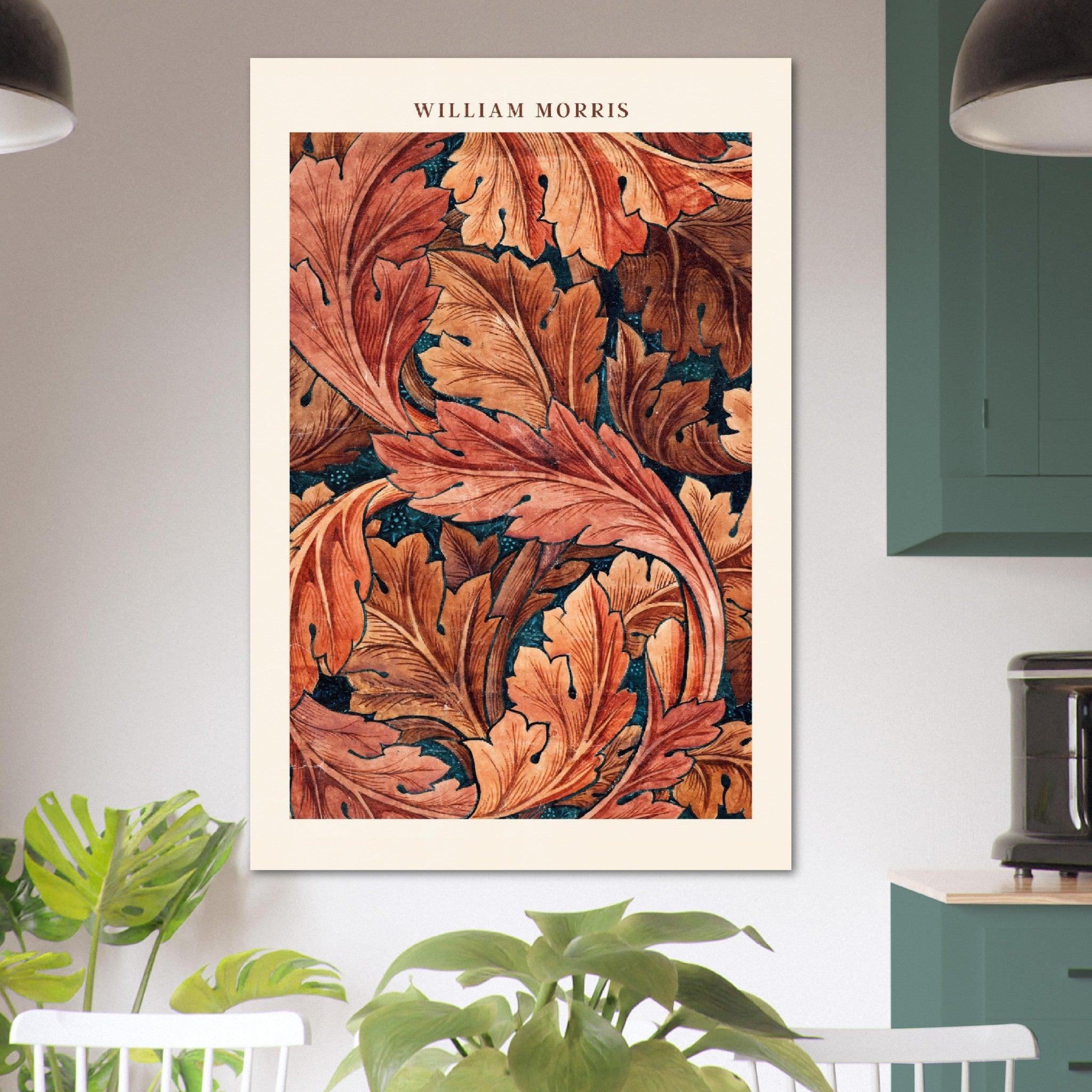 Herbstzauber - Kunstvolle William Morris Poster für Ihr Zuhause - Printree.ch abstrakt, blatt, blattmuster, blume, blumiger hintergrund, blüte, botanischer hintergrund, britannien, dekor, design, elegant, eleganz, garten, grafik, illustration, klassisch, kunst, laub, muster, natur, ornament, papier, retro, romantisch, sommer, stil, textur, vereinigtes königreich, vintage