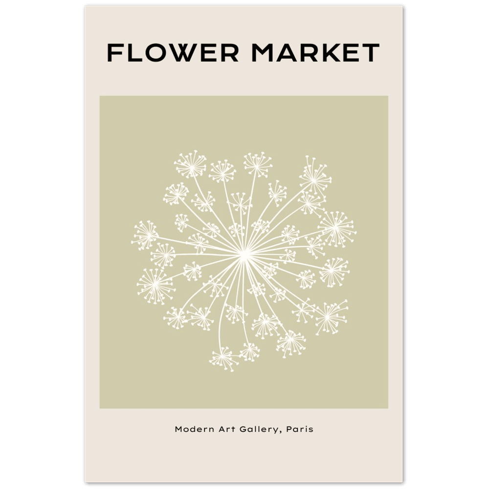 Hochwertiges Blumenmarkt-Poster - Langlebiges Papier, stabile Verpackung - Printree.ch Blume, Illustration, isoliert, Karte, Natur, Pflanze, romantisch, rot, Sommer, Strauss, Vintage, Zeichnung