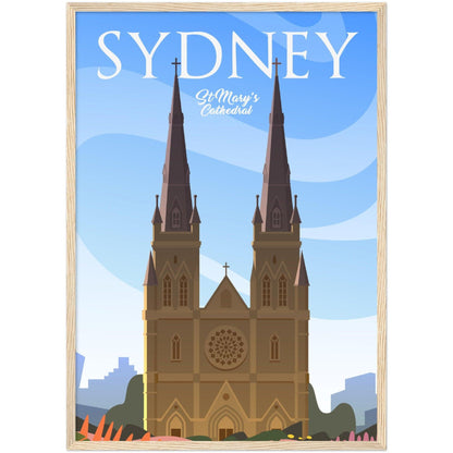 Hochwertiges Sydney Poster auf mattem Papier - 200 g/m² - Printree.ch Illustration, Poster, travel poster