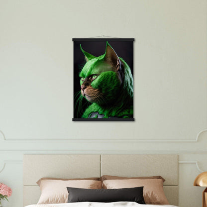 Hulk Katze - Printree.ch AI, Comic, held