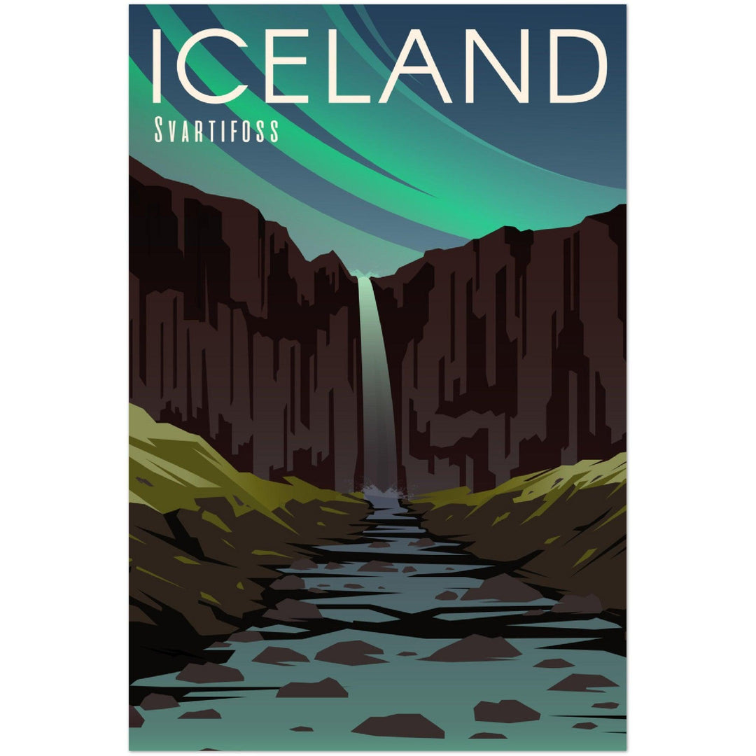 Island-Poster in Museumsqualität - Printree.ch Illustration, Poster, travel poster