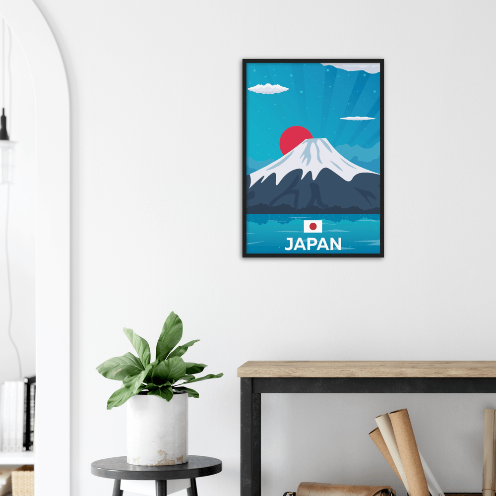 Japan Fuji - Printree.ch Japan, minimalistisch, touristische reise, travel poster