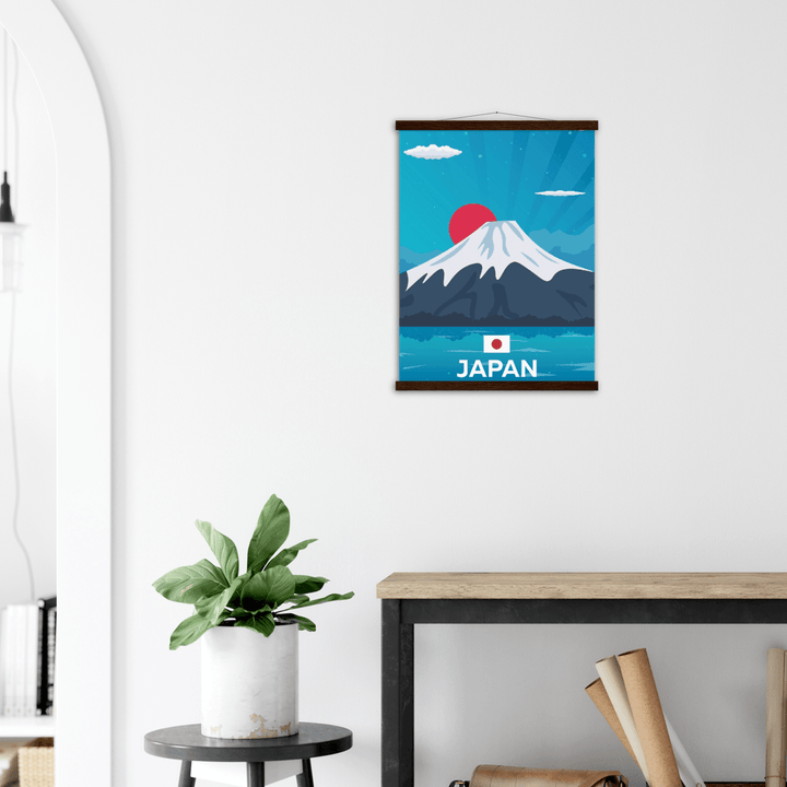 Japan Fuji - Printree.ch Japan, minimalistisch, touristische reise, travel poster