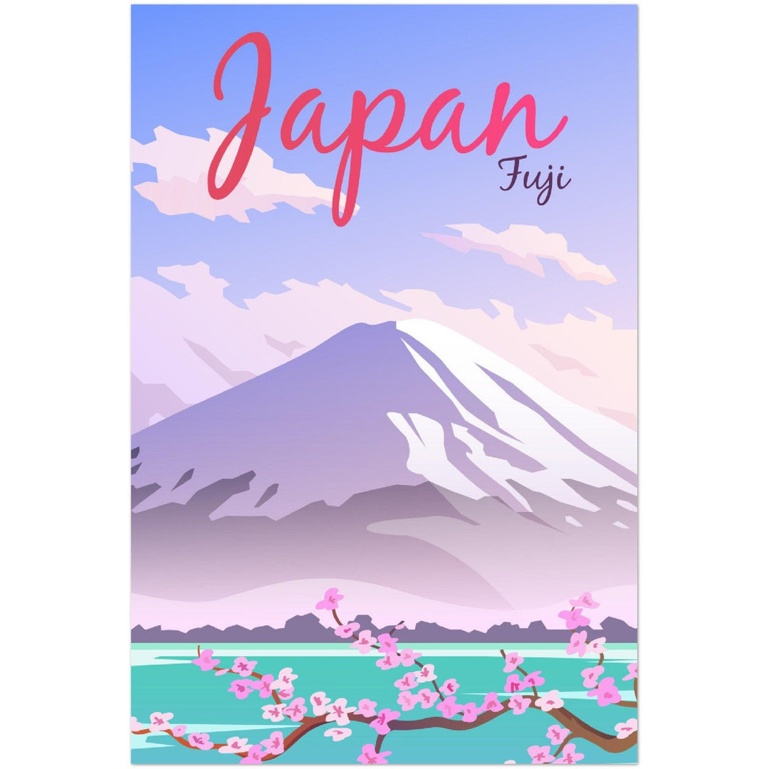 Japanische Fuji Poster in Museumsqualität - Printree.ch Illustration, Japan, Poster, travel poster