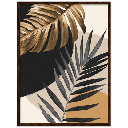 Kunstvolles Meisterwerk - Printree.ch Blatt, Blume, Blätter, botanisch, Dekoration, Design, Dschungel, exotisch, Flora, floral, Gold, Grafik, Illustration, Karte, Kunst, Kunstwerk, Laub, Mode, Monstera, Natur, Palme, Paradies, Pflanze, Sammlung, schwarz, Sommer, tropisch, Wald, Zeichnung, Zweig