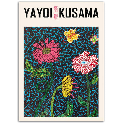 Kusama Blumen - Printree.ch Kunst