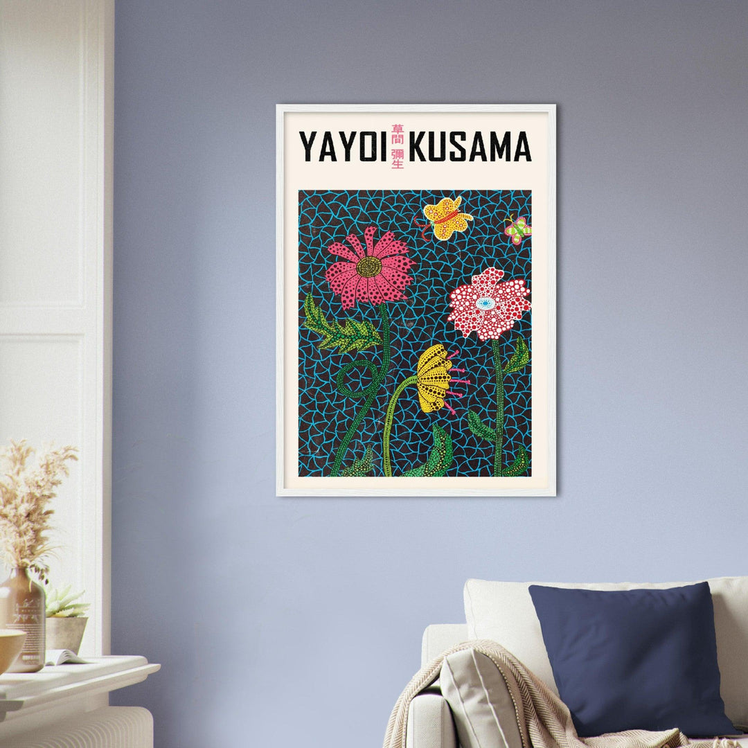 Kusama Blumen - Printree.ch Kunst
