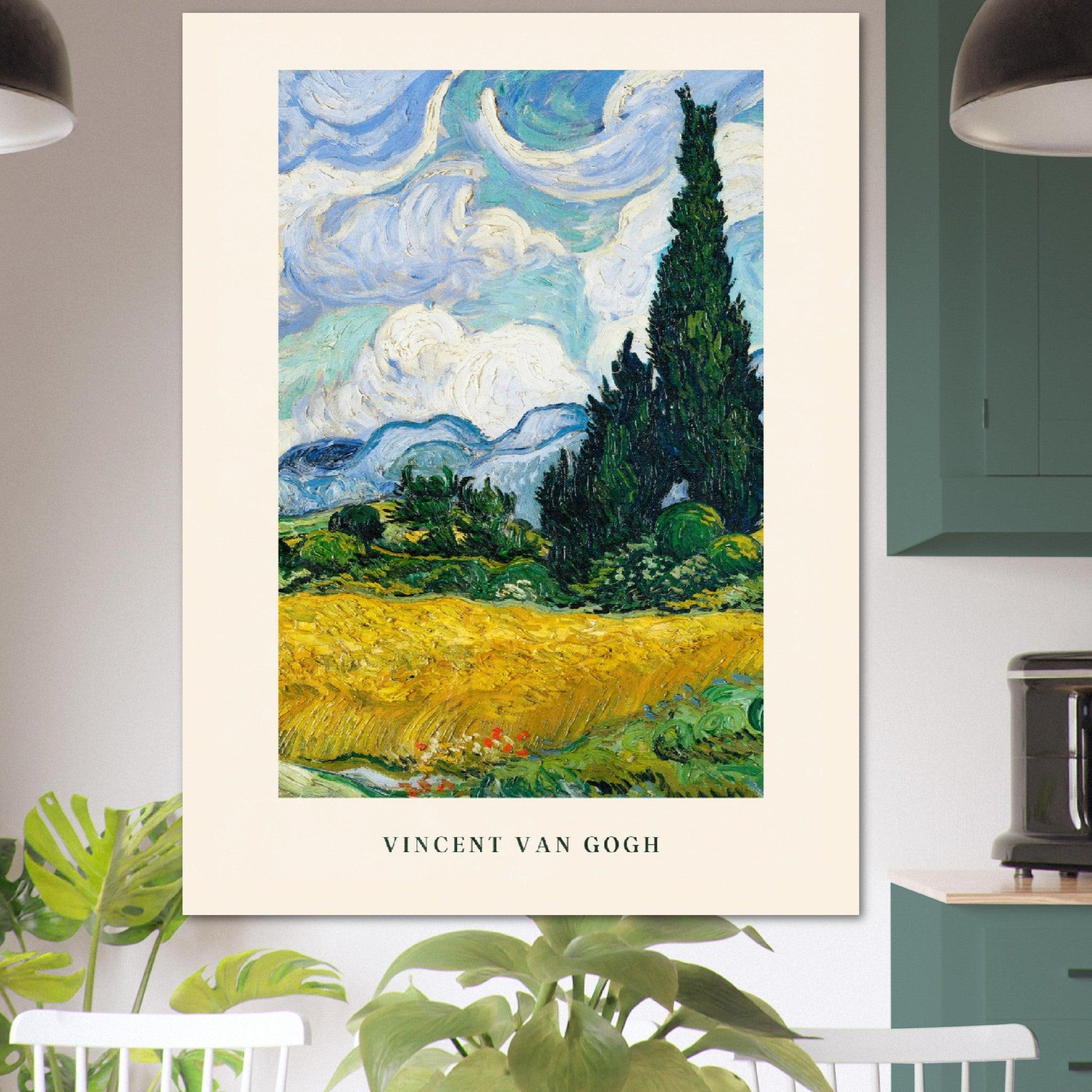 Lebendige Van Gogh Poster für Kunstliebhaber und Sammler - Printree.ch Aquarell, blau, Blume, Design, Druck, Feld, Foto, Fotografie, gelb, Gemälde, gogh, grün, Hand, hell, Himmel, Hintergrund, Illustration, Impressionismus, Kunst, künstlerisch, Landschaft, Leinwand, Natur, Postkarte, schön, Sommer, Stil, van, van gogh, Vintage, Zeichnung, Öl