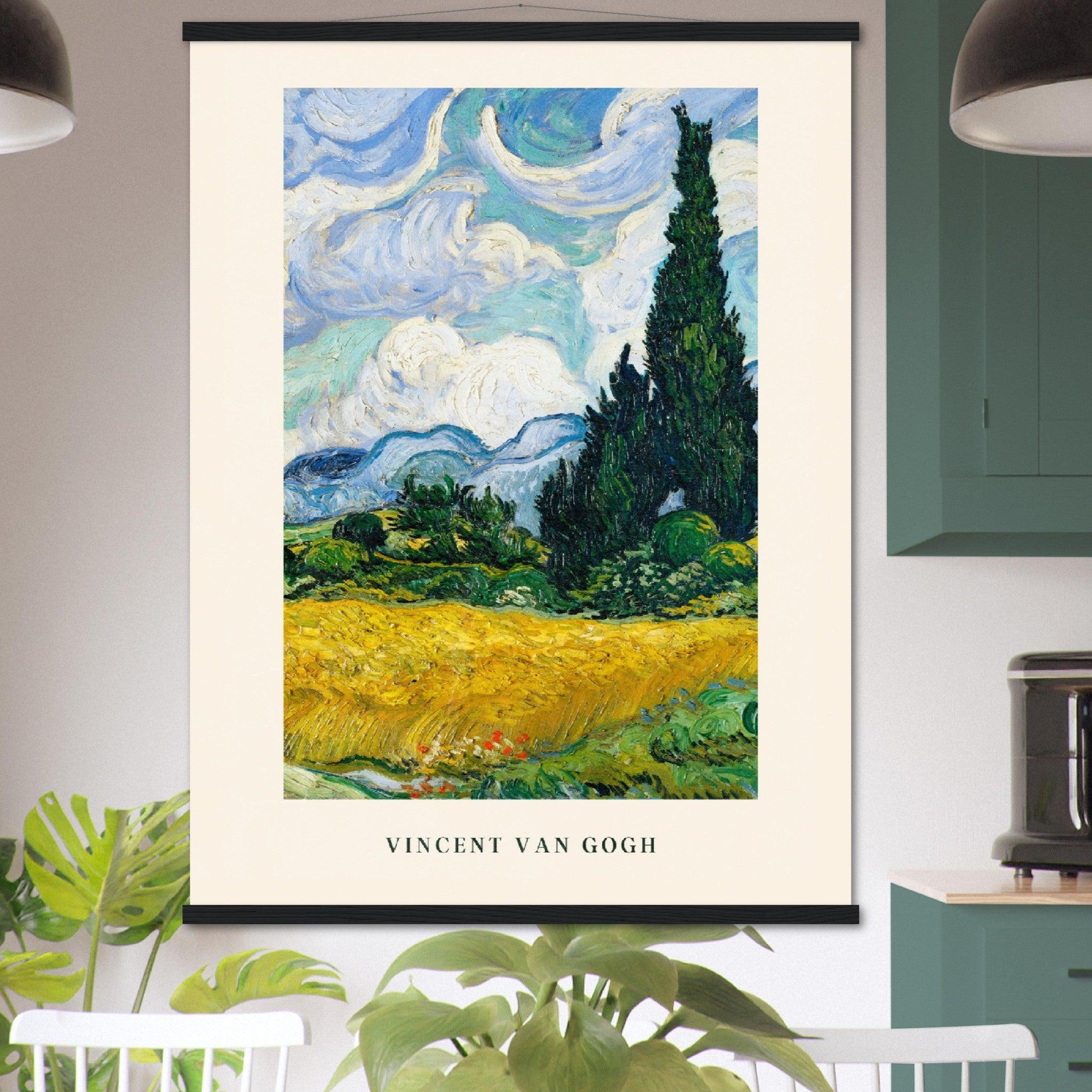 Lebendige Van Gogh Poster für Kunstliebhaber und Sammler - Printree.ch Aquarell, blau, Blume, Design, Druck, Feld, Foto, Fotografie, gelb, Gemälde, gogh, grün, Hand, hell, Himmel, Hintergrund, Illustration, Impressionismus, Kunst, künstlerisch, Landschaft, Leinwand, Natur, Postkarte, schön, Sommer, Stil, van, van gogh, Vintage, Zeichnung, Öl