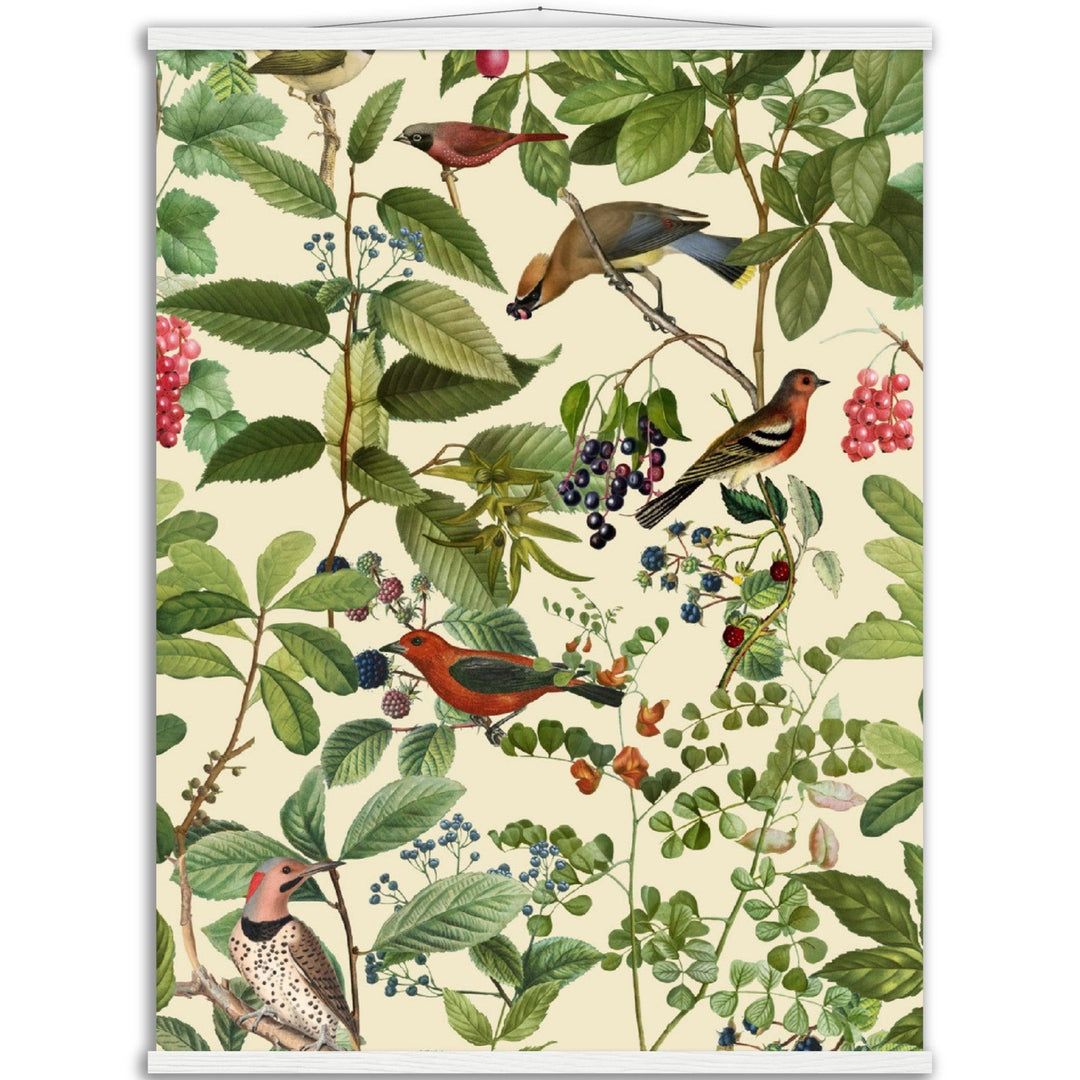 Leckere Versuchung: Vögel und Beeren - Andrea Haase - Printree.ch Andrea Haase, Vertikal