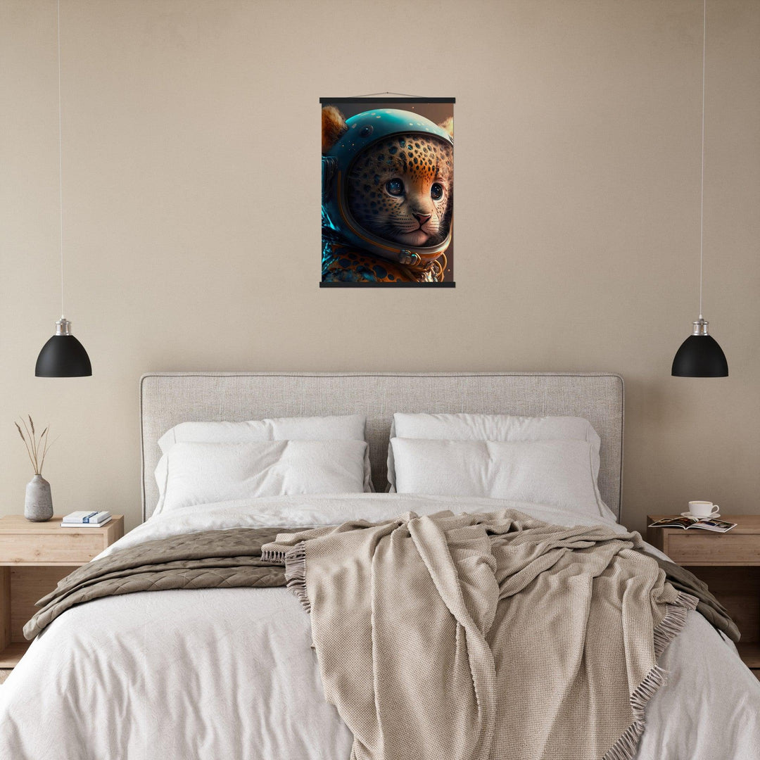 Leopard Baby Astronaut Portrait - Printree.ch 3d illustration, Astronaut, Poster