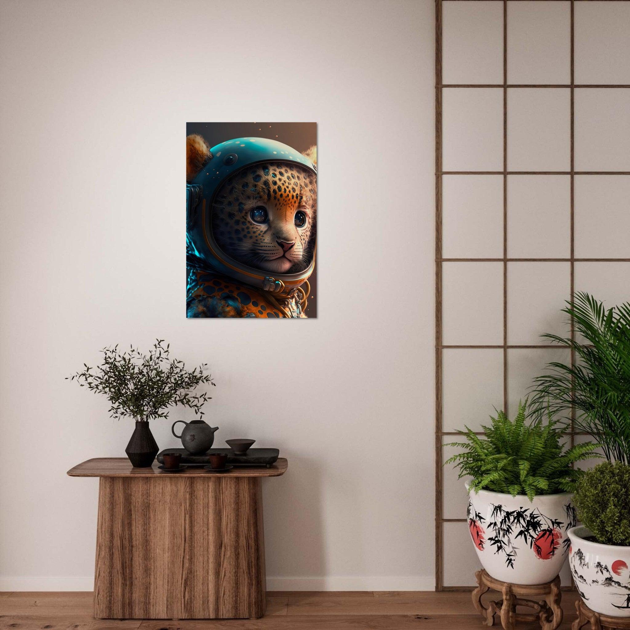 Leopard Baby Astronaut Portrait - Printree.ch 3d illustration, Astronaut, Poster