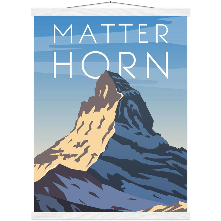 Majestätisches Matterhorn Poster - Printree.ch Illustration, Poster, travel poster