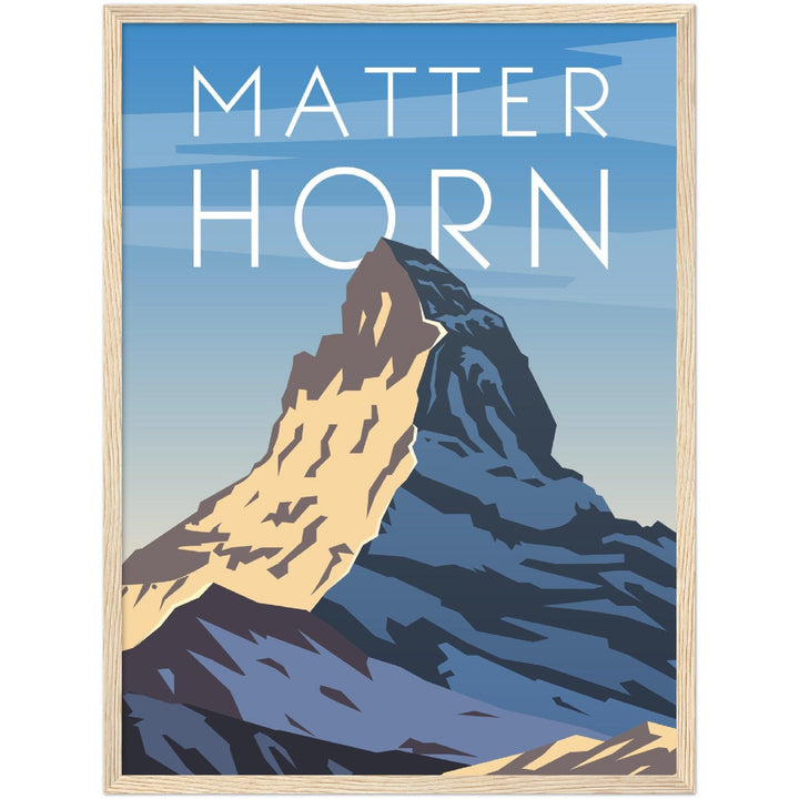 Majestätisches Matterhorn Poster - Printree.ch Illustration, Poster, travel poster