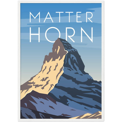 Majestätisches Matterhorn Poster - Printree.ch Illustration, Poster, travel poster