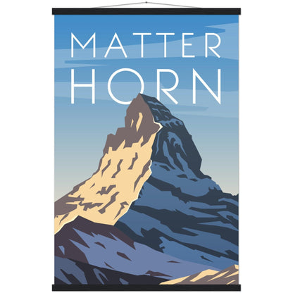 Majestätisches Matterhorn Poster - Printree.ch Illustration, Poster, travel poster