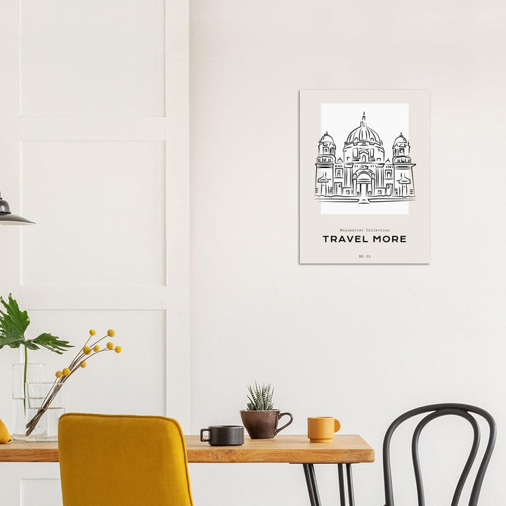 Minimalistische Reisekollektion NO 02 - Elegantes Poster für Zuhause oder Büro - Printree.ch Illustration, Line-Art, Minimal, minimalist, minimalistisch, Poster, Silhouette