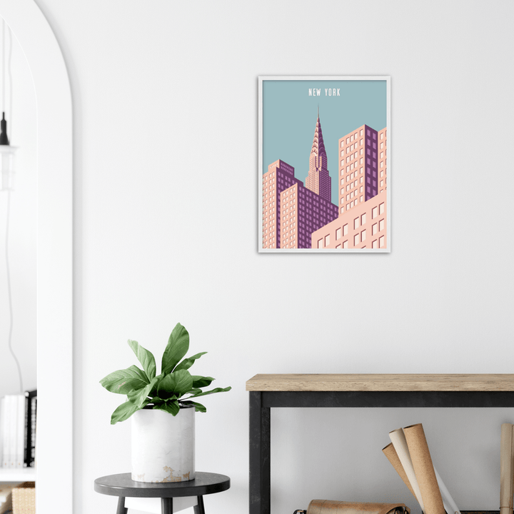 New York - Printree.ch minimalistisch, touristische reise, travel poster