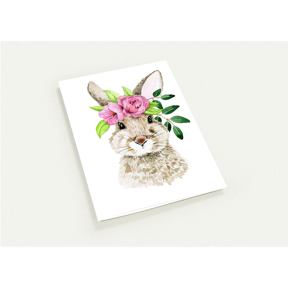 Osterhase mit Blumen Ostern Set mit 10 Klappkarten - Printree.ch Karte, Karten, Ostern