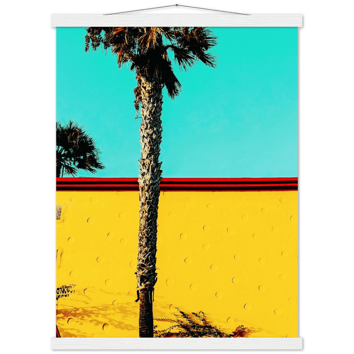 Palme minimalistischer Lifestyle - Printree.ch Foto, Fotografie, gelb, Minimal, minimalistisch, minimalistischen Lebensstil, Palme, palmen