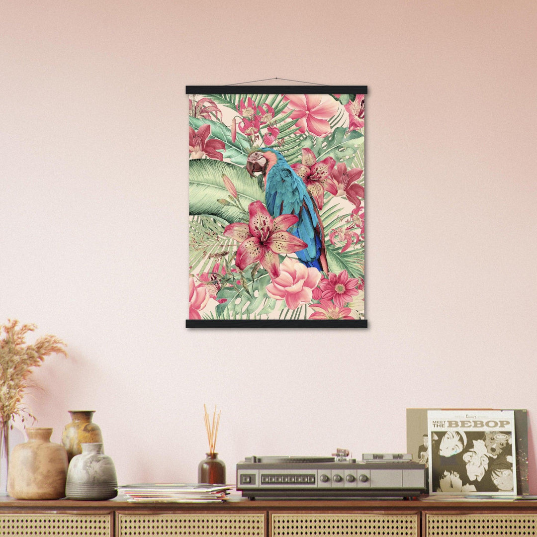 Papagei und Blumen - Andrea Haase - Printree.ch Andrea Haase, Vertikal