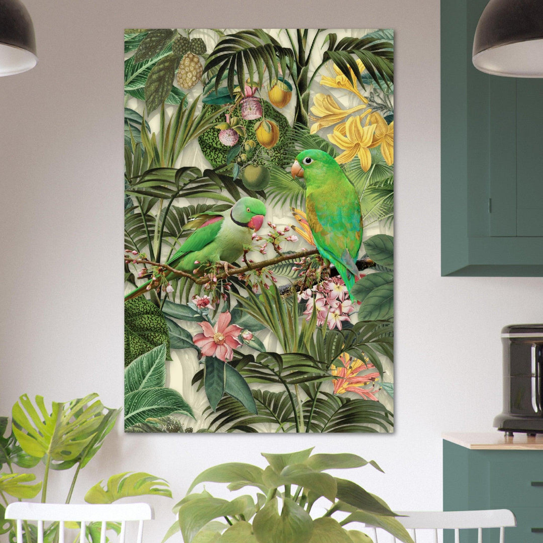 Papageien im Dschungel - Ein Fest der Farben - Andrea Haase - Printree.ch Andrea Haase, Vertikal