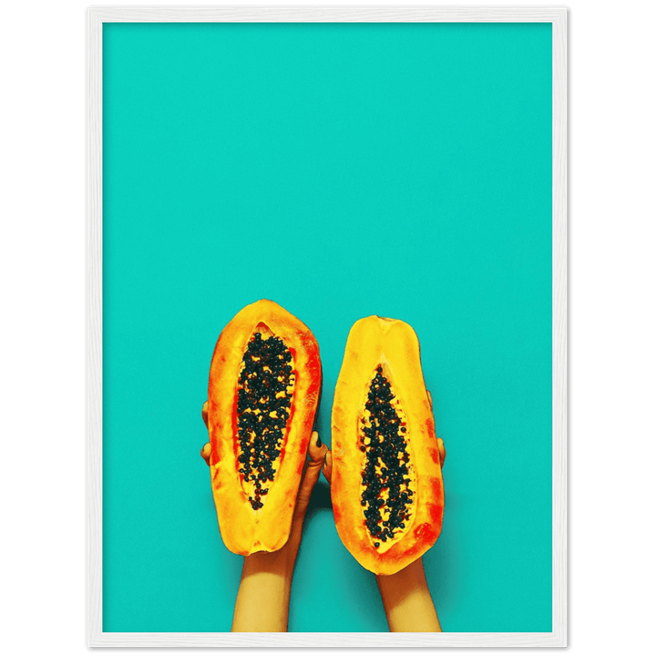 Papaya minimalistischer Lifestyle - Printree.ch abschnitt, aufgeschnitten, dessert, diät, exotisch, frisch, frische, frucht, gesund, halb, hintergrund, isoliert, kern, köstlich, lebensmittel, lecker, nahrung, natürlich, orange, papaya, reif, roh, saftig, scheibe, schnitt, süss, tropisch, vegetarisch, weiss