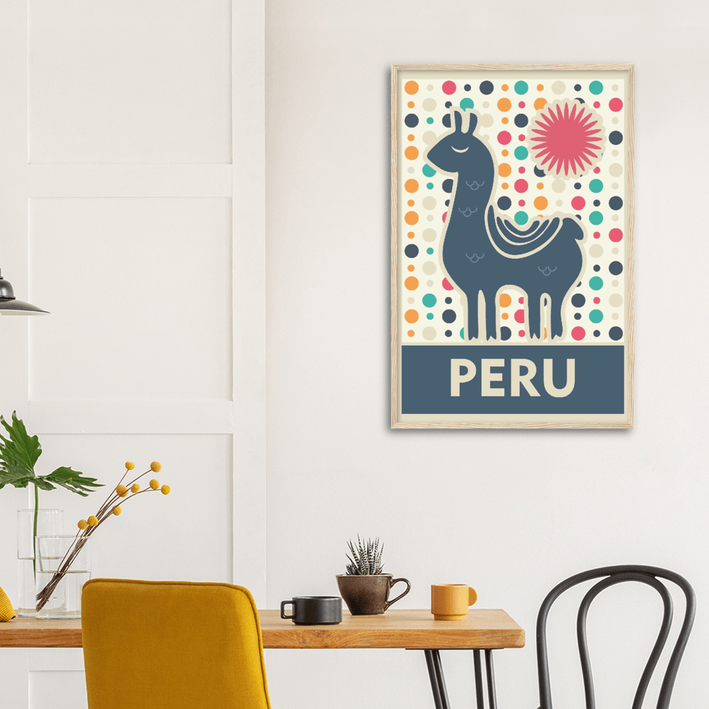 Peru - Printree.ch minimalistisch, touristische reise, travel poster