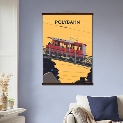 Polybahn - Printree.ch alt, attraktion, eisenbahn, europa, im freien, Localspot, Minimal, Minimalismus, polybahn, schweiz, sehenswürdigkeiten, stadt, stadtbild, strasse, tourismus, transport, ubs polybahn, verkehr, zürich