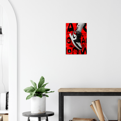 Pop Art Low Red - Printree.ch Aufmerksamkeitserregend, Ausdrucksstark, Dynamisch, Edgy, Einzigartig, Energetisch, Farbenfroh, Grafisch, Ikonisch, Inspirierend, Jugendbewegung, Jugendkultur, Jugendlich, Kunstvoll, Lebendig, Lifestyle, Mode, Pop-Art, Pop-Kultur, popart, Retro, Sneaker, Sportlich, Stilvoll, Streetstyle, Symbolisch, Trendy, Unverwechselbar, Urban, Zeitgenössisch