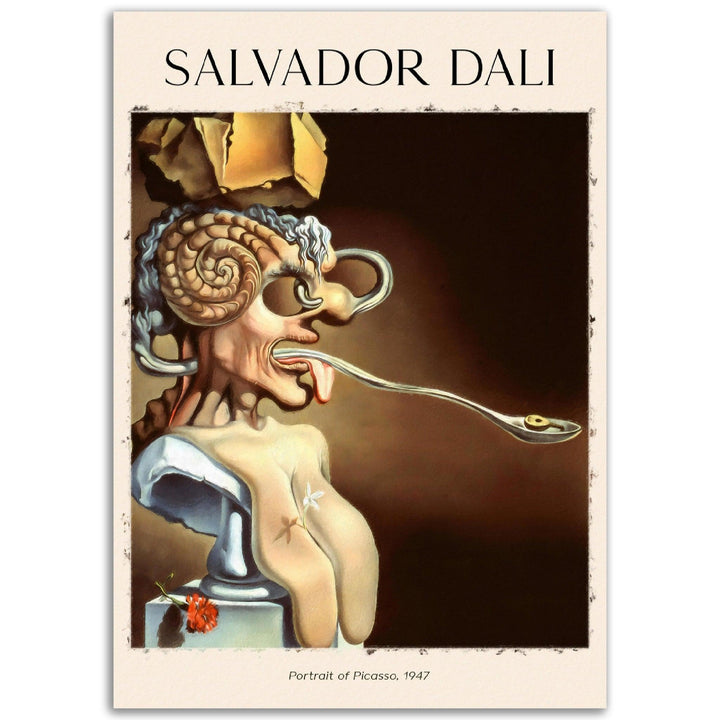 Portät von Picassovon Salvador Dali - Printree.ch Kunst, Malen, Maler, Malerei, Meisterwerk