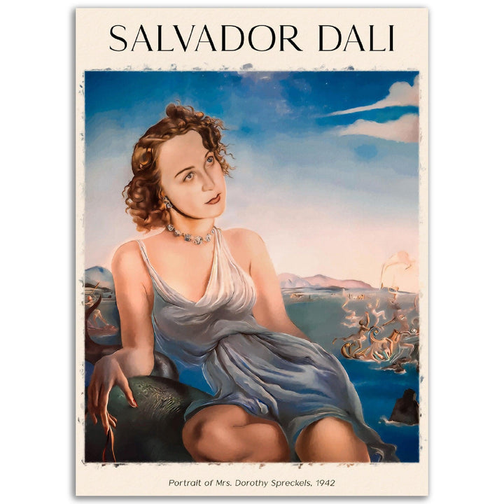 Portrait of Mrs. Dorothy Spreckels - Salvador-Dali - Printree.ch abstrakte frauen, frau, Frauen, Kunst, Malen, Maler, Malerei, Meisterwerk