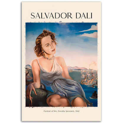 Portrait of Mrs. Dorothy Spreckels - Salvador-Dali - Printree.ch abstrakte frauen, frau, Frauen, Kunst, Malen, Maler, Malerei, Meisterwerk