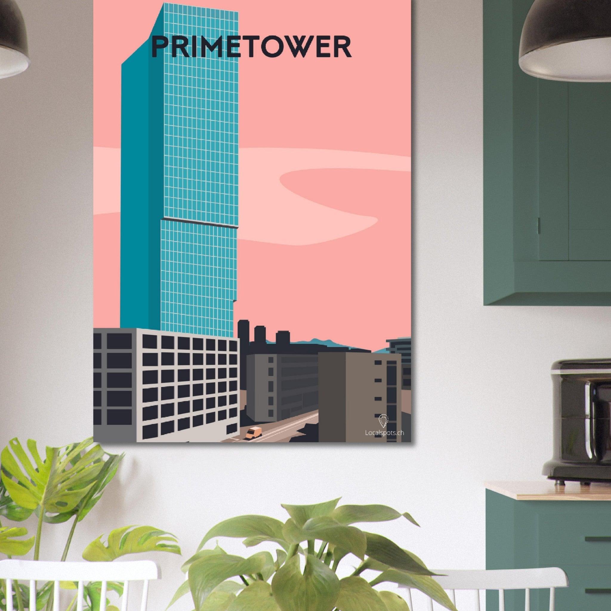 Primetower - Printree.ch alt, blau, blick, europa, europäisch, Localspot, Minimal, Minimalismus, reise, schweiz, stadt, stadtbild, tourismus, tourist, urban, wahrzeichen, zürich