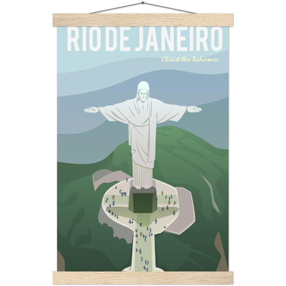 Rio de Janeiro Poster: Museumsqualität für dein Zuhause! - Printree.ch Illustration, Poster, travel poster