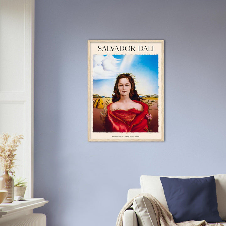 Salvador Dali Portrait of Mrs. Mary Sigall - Printree.ch abstrakte frauen, frau, Frauen, Kunst, Malen, Maler, Malerei, Meisterwerk