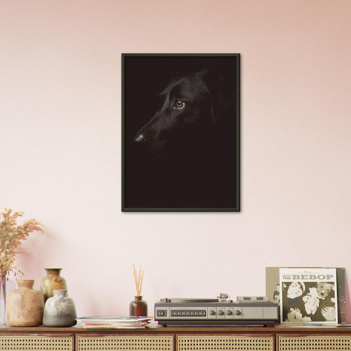 Schwarzer Hund Poster - Printree.ch Foto, Tier, Unsplash