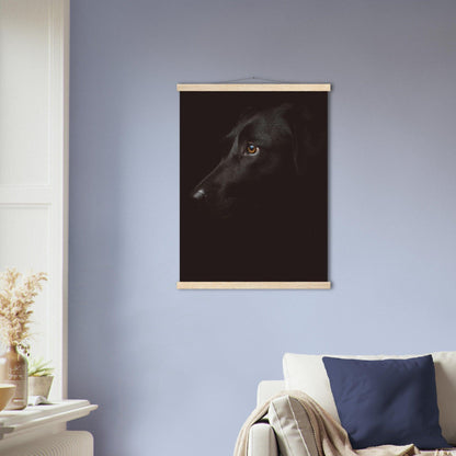 Schwarzer Hund Poster - Printree.ch Foto, Tier, Unsplash