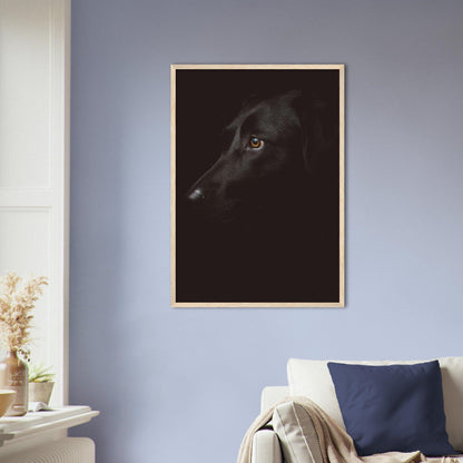 Schwarzer Hund Poster - Printree.ch Foto, Tier, Unsplash