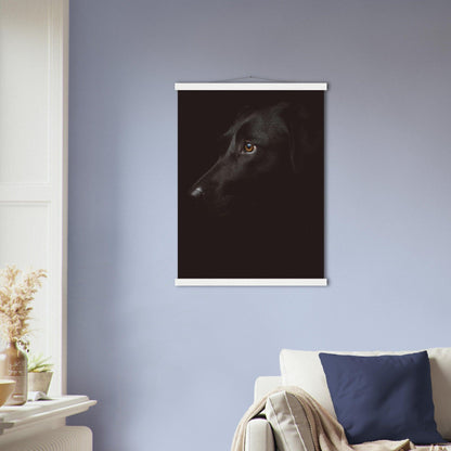 Schwarzer Hund Poster - Printree.ch Foto, Tier, Unsplash