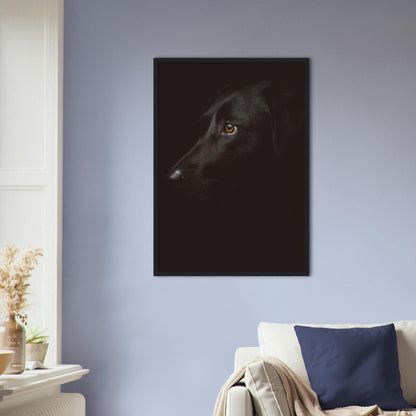 Schwarzer Hund Poster - Printree.ch Foto, Tier, Unsplash