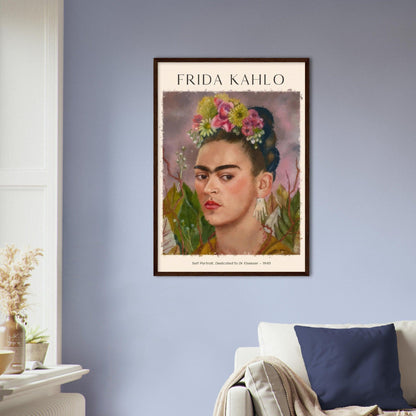 Selbstbildnis, Dr. Eloesser gewidmet von Frida Kahlo - Printree.ch abstrakte frauen, frau, Frauen, Kunst, Malen, Maler, Malerei, Meisterwerk