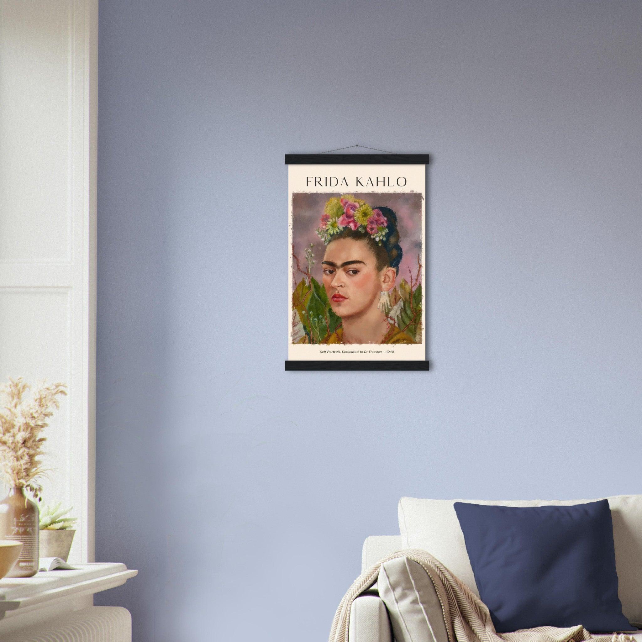 Selbstbildnis, Dr. Eloesser gewidmet von Frida Kahlo - Printree.ch abstrakte frauen, frau, Frauen, Kunst, Malen, Maler, Malerei, Meisterwerk