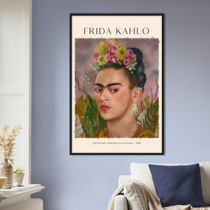 Selbstbildnis, Dr. Eloesser gewidmet von Frida Kahlo - Printree.ch abstrakte frauen, frau, Frauen, Kunst, Malen, Maler, Malerei, Meisterwerk