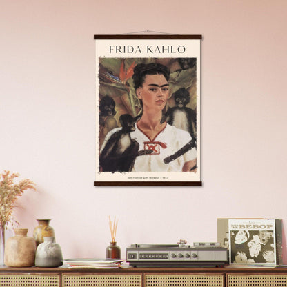 Selbstbildnis mit Affe Gemälde von Frida Kahlo - Printree.ch abstrakte frauen, frau, Frauen, Kunst, Malen, Maler, Malerei, Meisterwerk