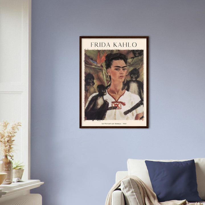 Selbstbildnis mit Affe Gemälde von Frida Kahlo - Printree.ch abstrakte frauen, frau, Frauen, Kunst, Malen, Maler, Malerei, Meisterwerk