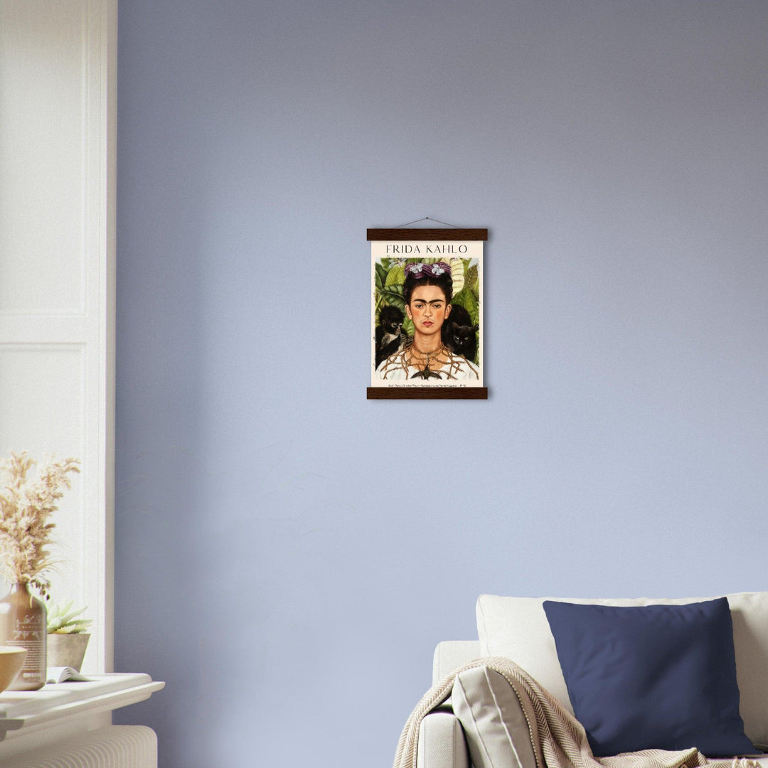Selbstporträt mit Dornenkette und Kolibri Frida Kahlo - Printree.ch abstrakte frauen, frau, Frauen, Kunst, Malen, Maler, Malerei, Meisterwerk