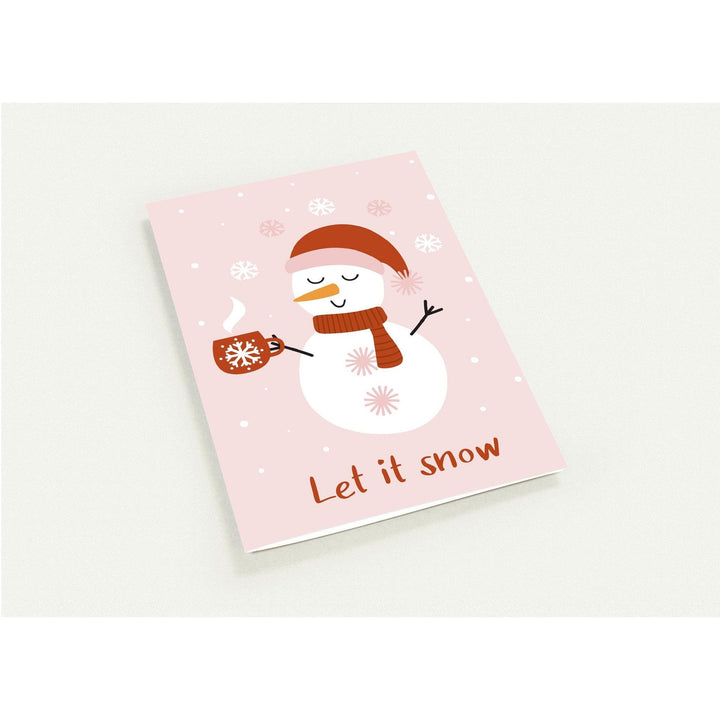 Set mit 10 Klappkarten Let it Snow - Printree.ch Karte, Karten