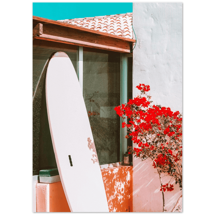 Surfboard Minimalistische Strandstimmung - Printree.ch Foto, Fotografie