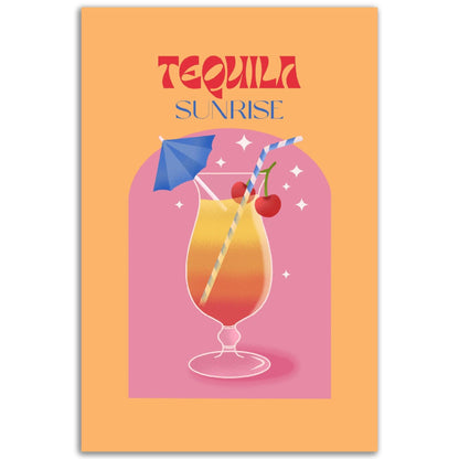 Tequila Sunrise Modern Art Gallery - Printree.ch Kunst, Kunstdruck